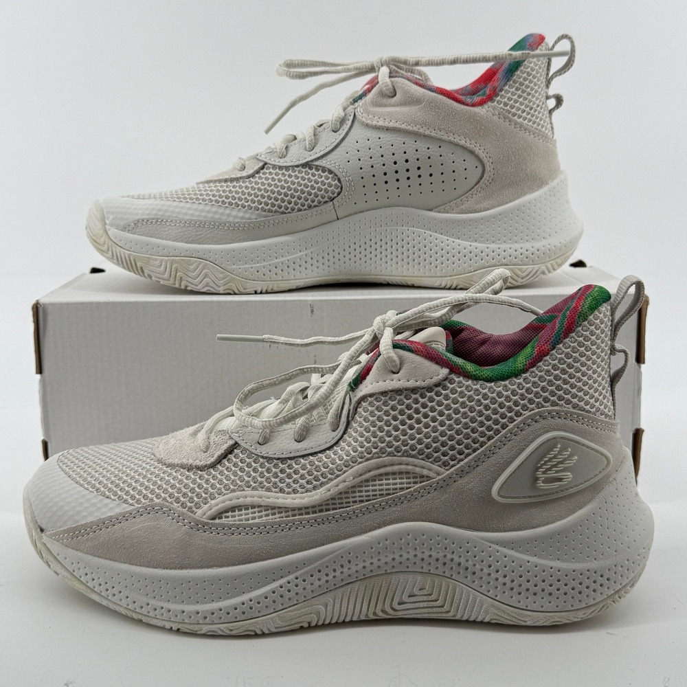 Under Armour Curry 3Z 24 Basketball‎ Sneaker White Beige Suede M8/W9.5 3028191
